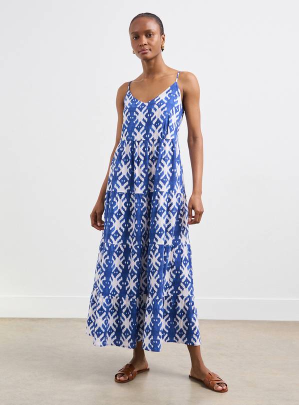 FINERY Zoey Blue Ikat Dress 16