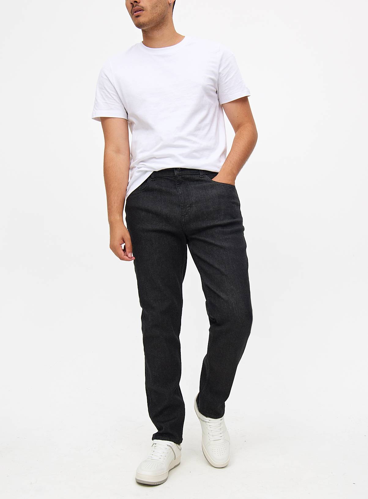 Everyday Black Denim Slim Fit Jeans  42R - Image 1