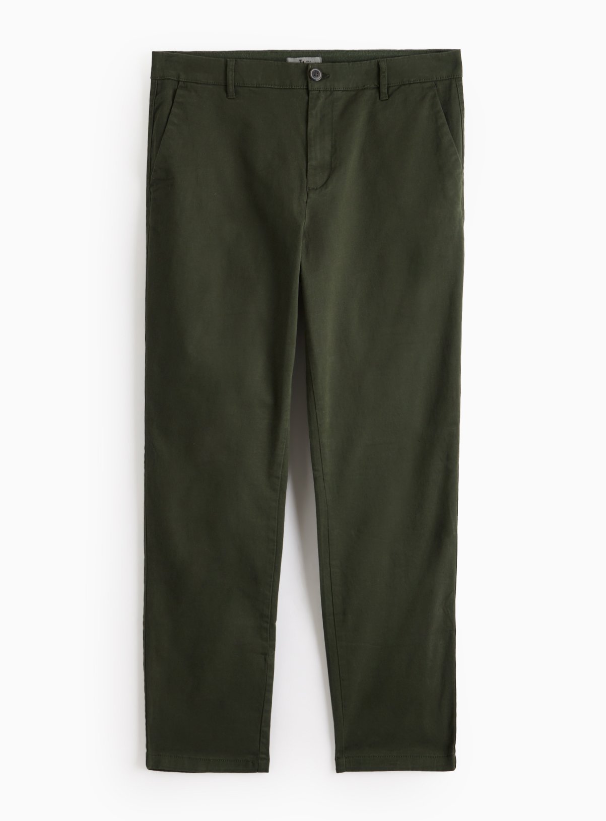 Khaki Slim Fit Chinos With Stretch 40S - Image 3 thumbnail