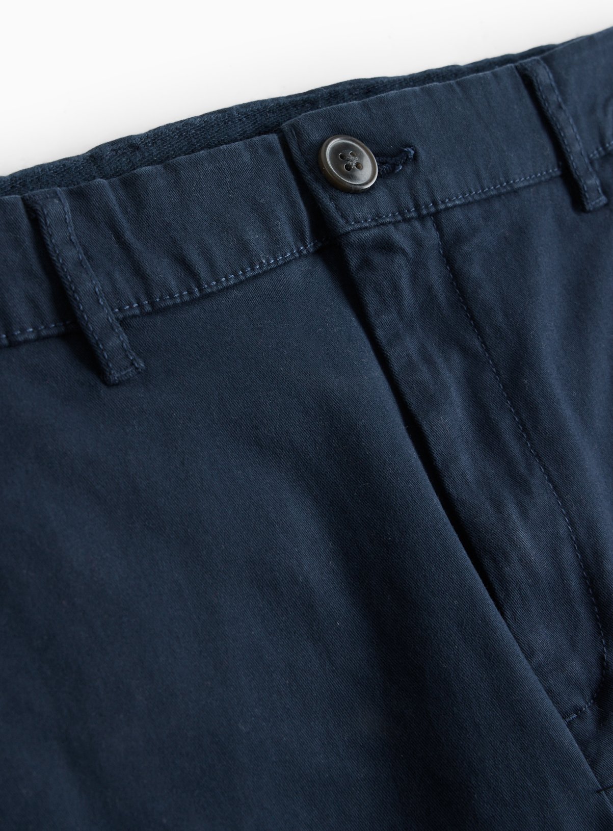 Navy Slim Fit Chinos With Stretch 36L - Image 4 thumbnail