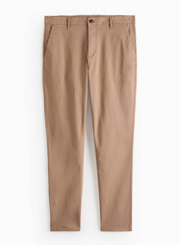 Neutral Slim Fit Chinos With Stretch 44L