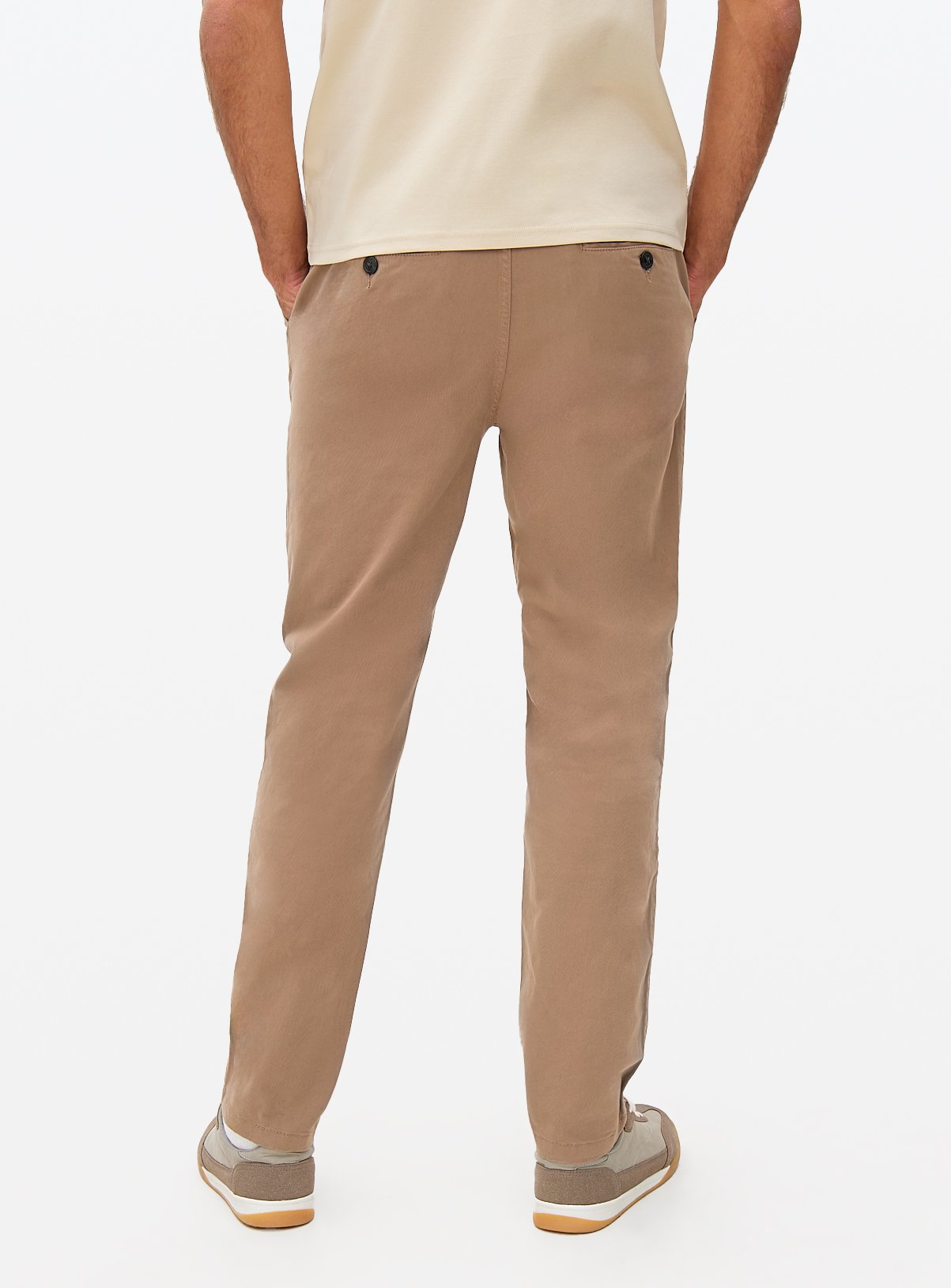 Neutral Slim Fit Chinos With Stretch 36L - Image 5 thumbnail