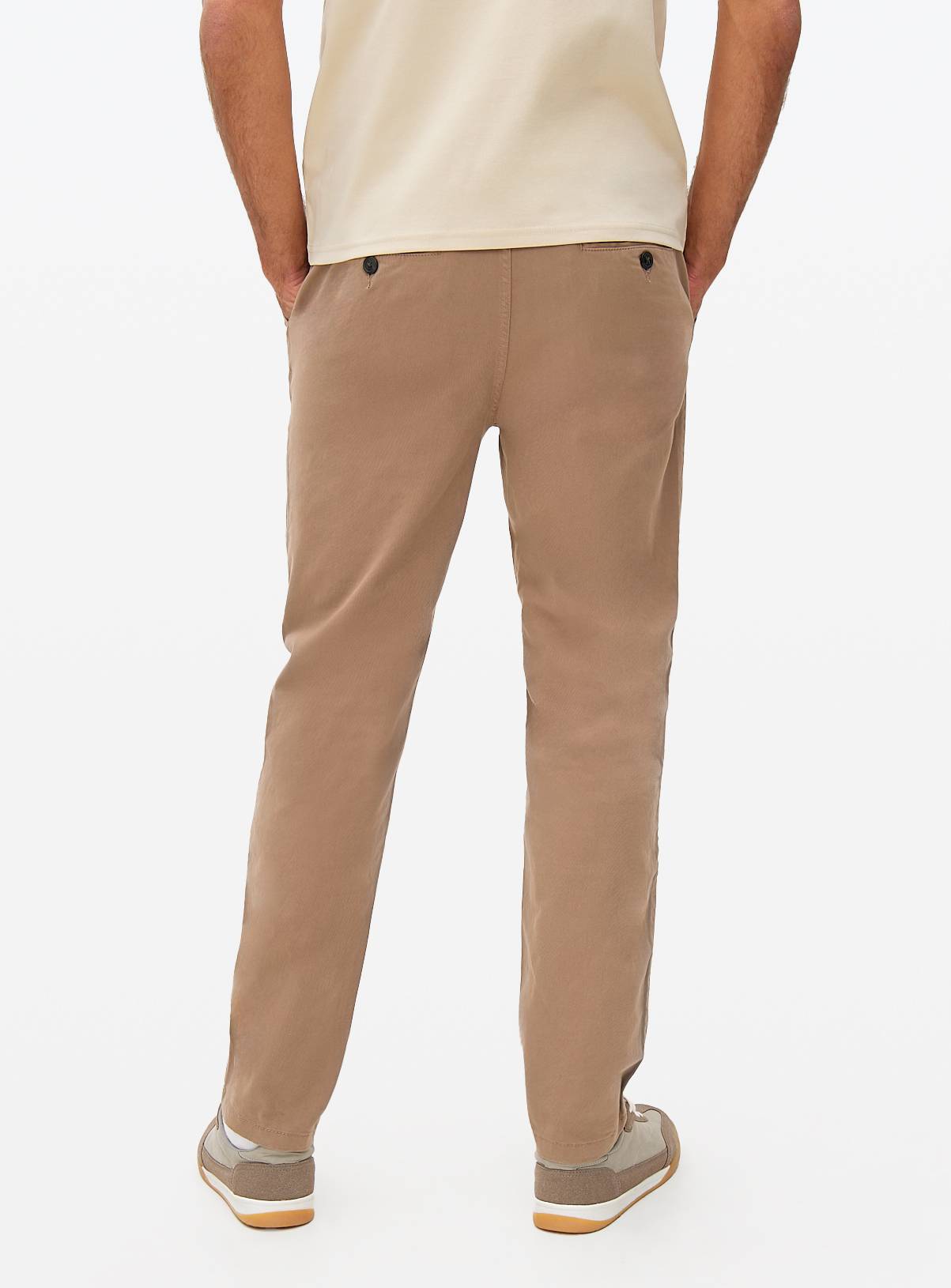 Neutral Slim Fit Chinos With Stretch 36L - Image 5