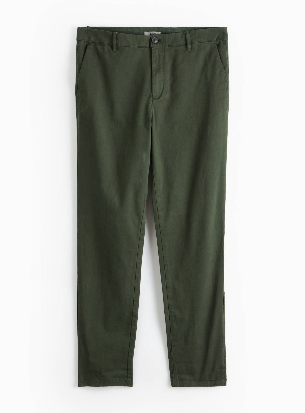 Khaki Skinny Fit Chino Trousers  42R - Image 3