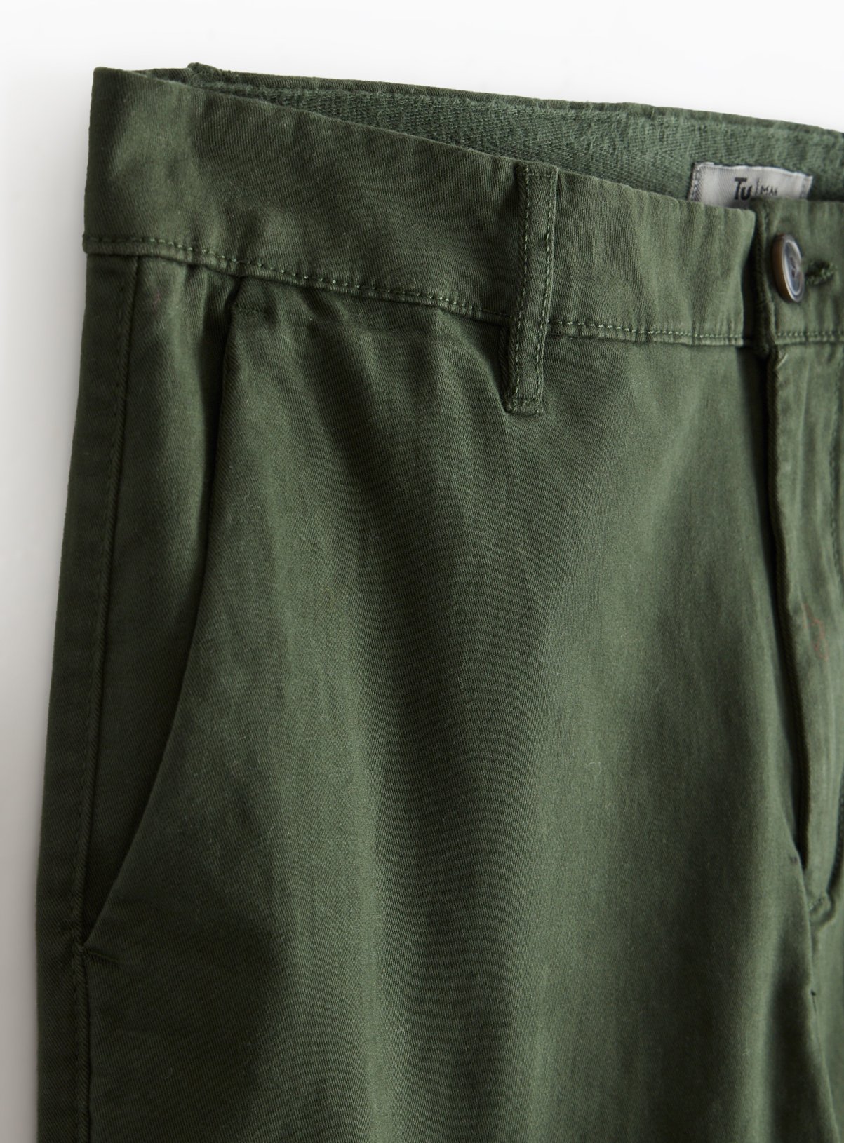 Khaki Skinny Fit Chino Trousers  42R - Image 4 thumbnail