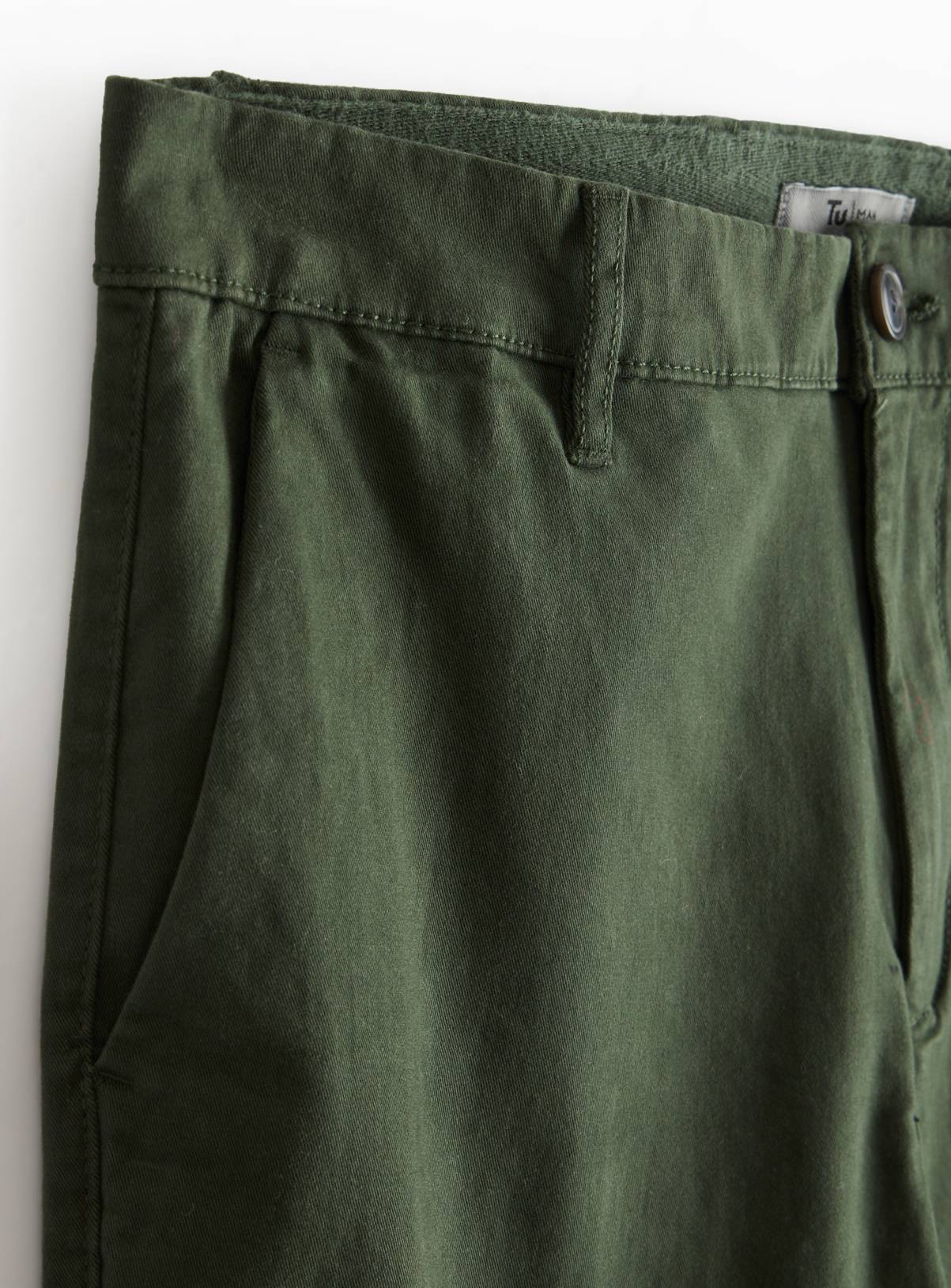 Khaki Skinny Fit Chino Trousers  42R - Image 4