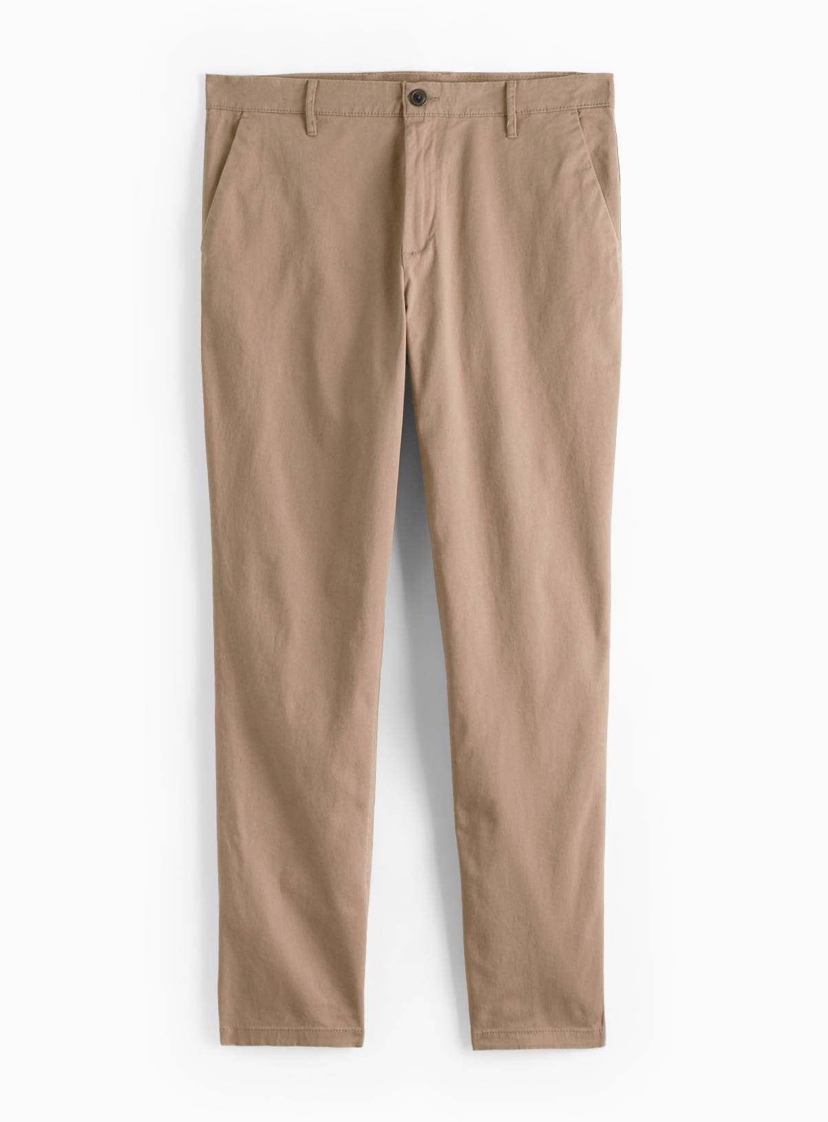 Neutral Skinny Fit Chino Trousers  44S - Image 3