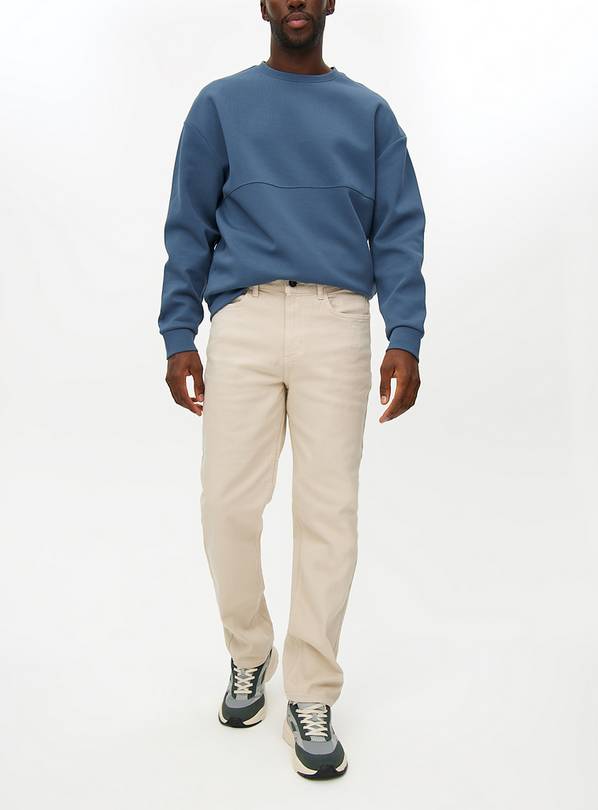 Stone Garment Dye Straight Leg Denim Jeans 42R