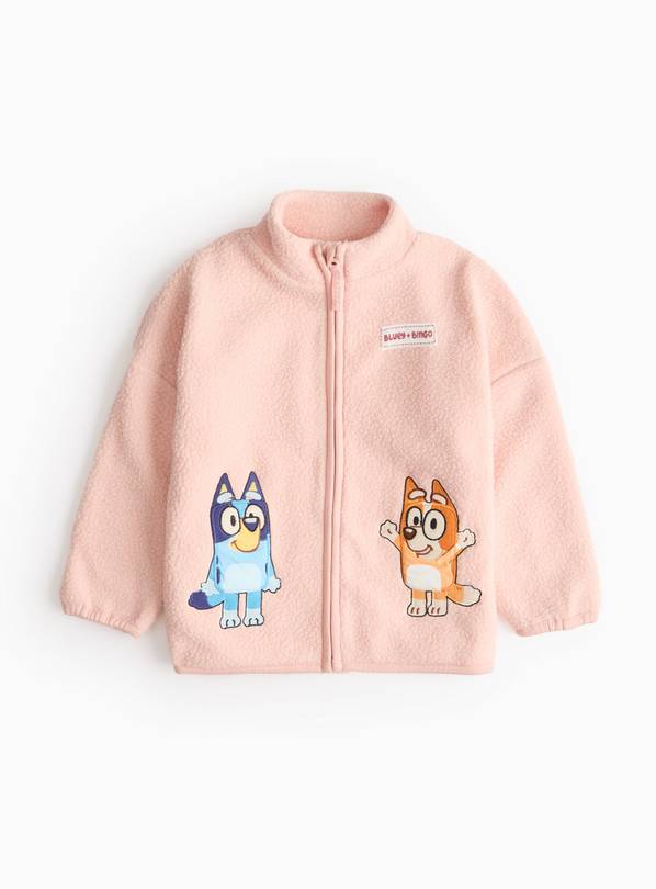 Bluey Pink Zip Through Fleece 2-3 years