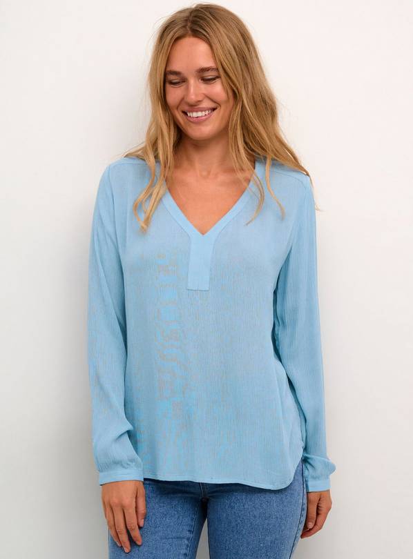KAFFE Amber V Neck Long Sleeve Blouse 12
