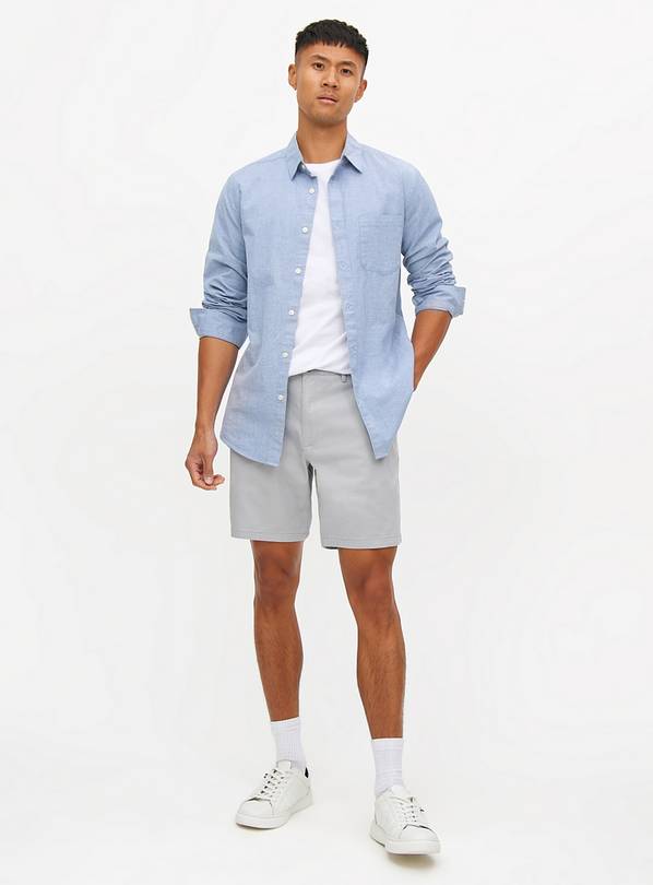 Grey Classic Chino Shorts 32