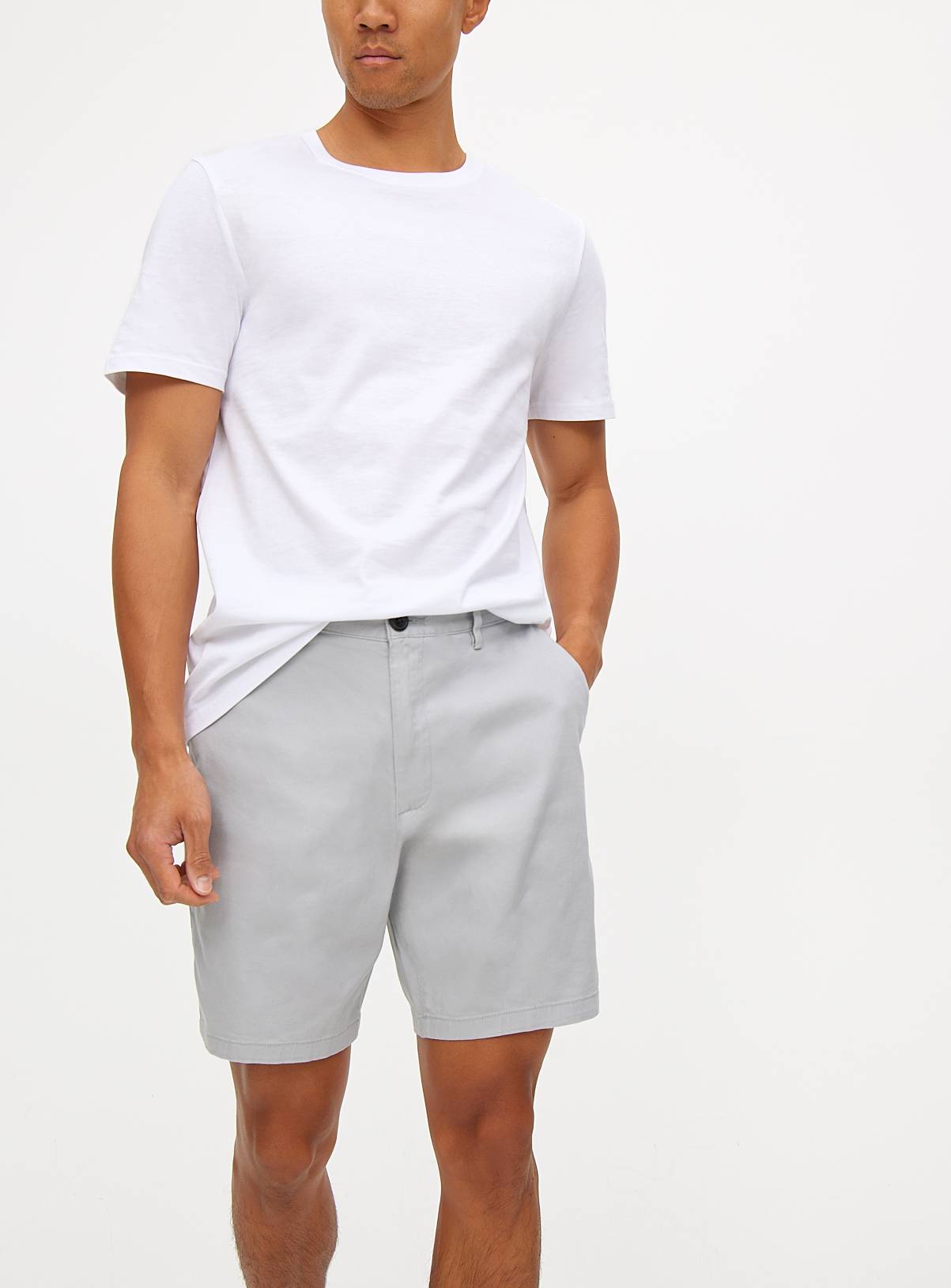 Grey Classic Chino Shorts 40 - Image 2