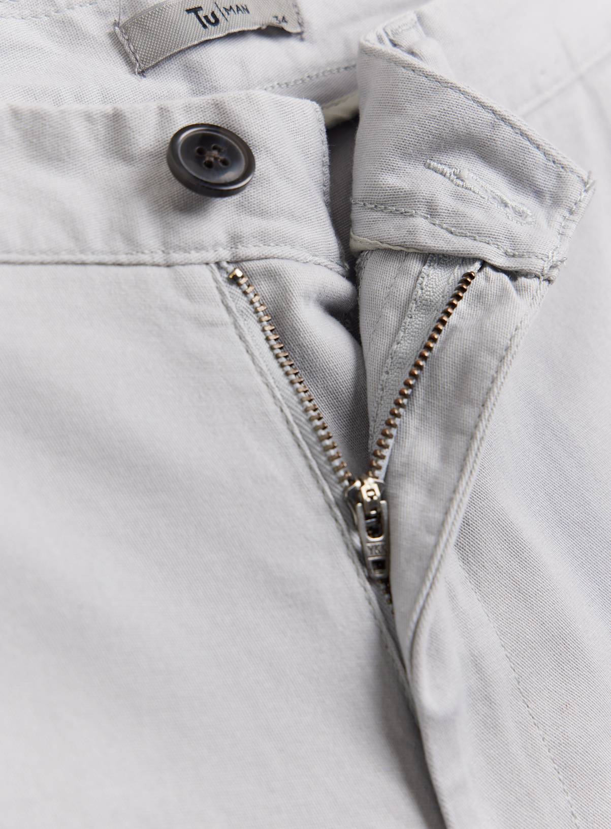Grey Classic Chino Shorts 40 - Image 4