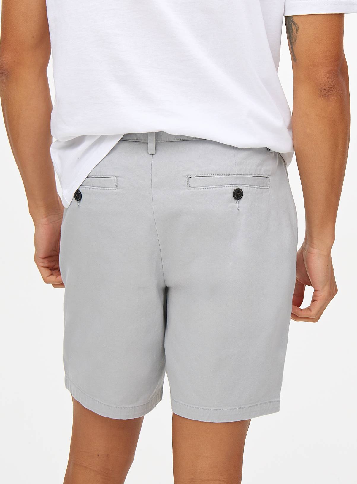 Grey Classic Chino Shorts 40 - Image 5