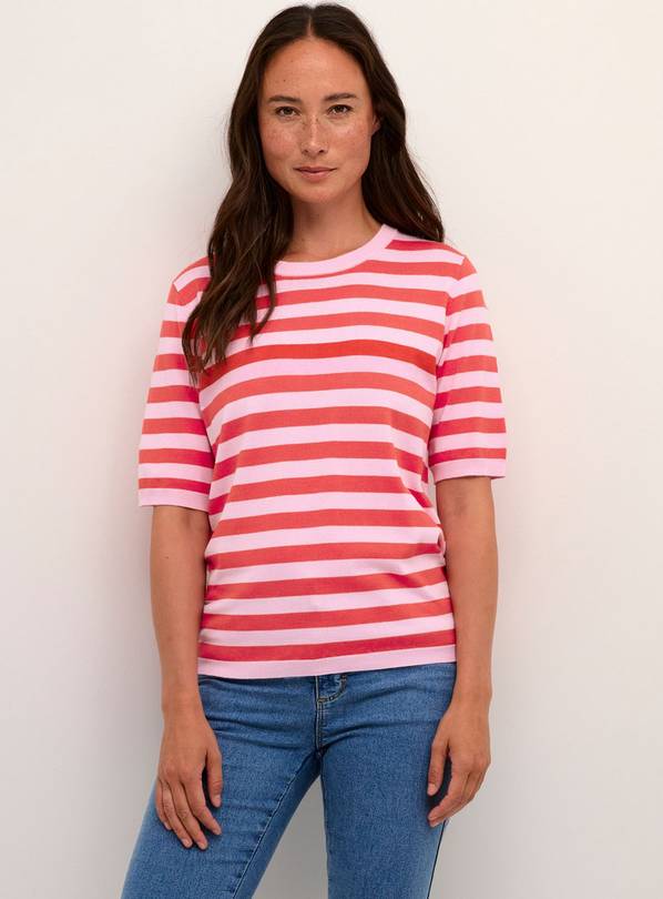 KAFFE Lizza Striped Knit XL