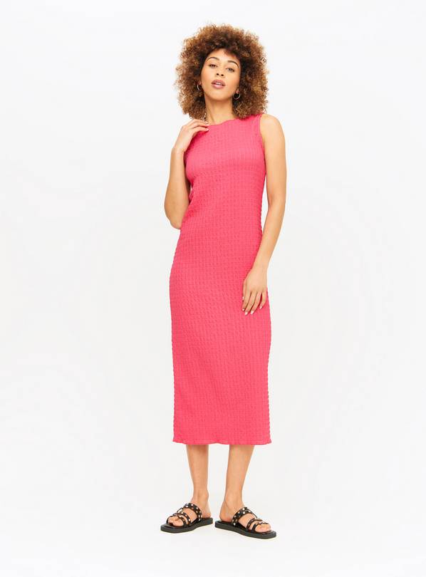 Pink Bubble Midaxi Column Dress 20