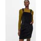 Black corduroy pinafore dress online