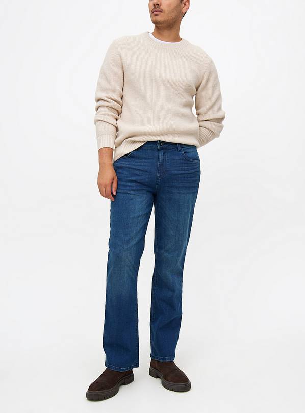 Buy Blue Dark Wash Bootcut Jeans 30R Jeans Argos