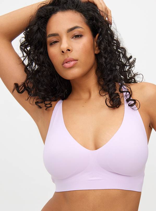 Lilac High Apex Bonded Non-Wired Plunge Bra M