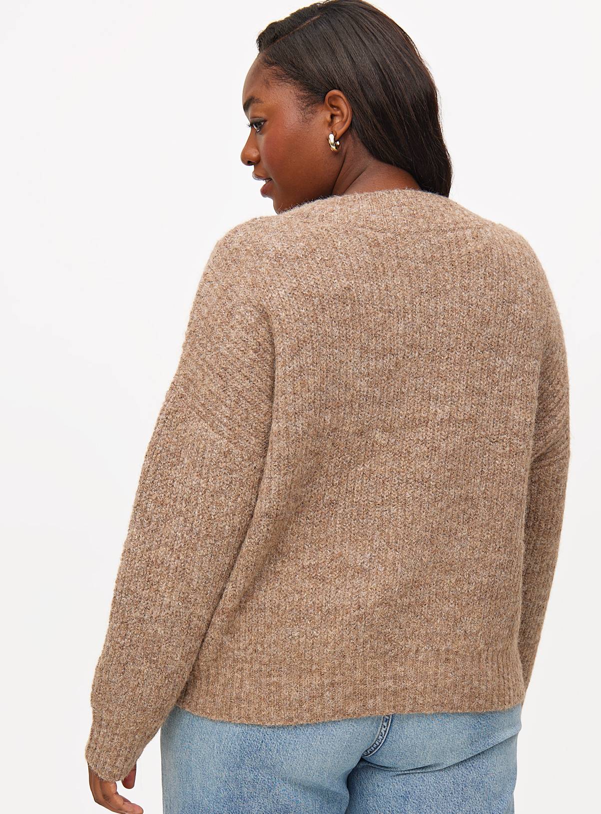 Oatmeal Wrap Single Button Cardigan 12 - Image 4