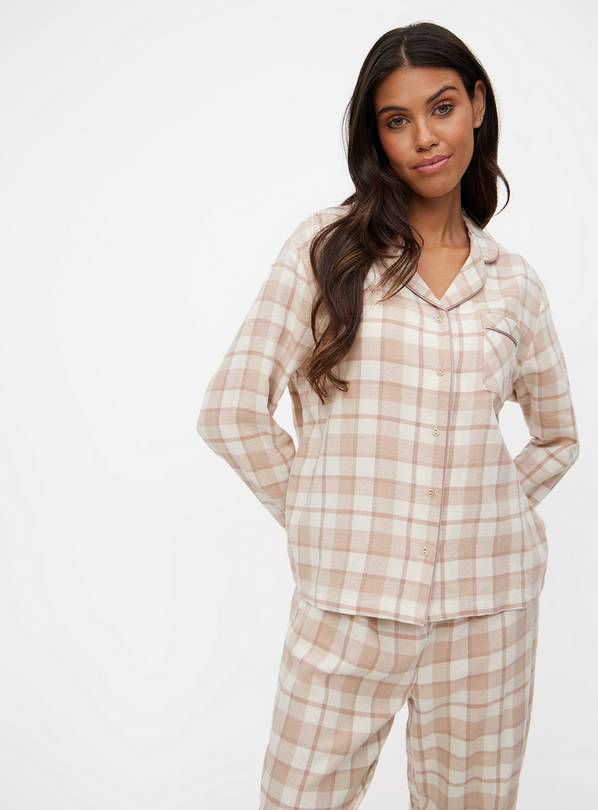 Neutral Checked Traditional Pyjamas 20