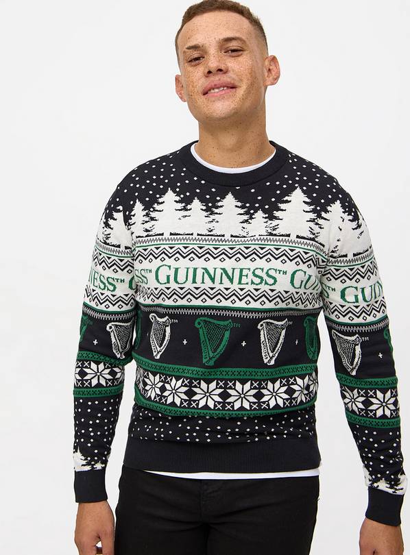 Guinness Fair Isle Knitted Christmas Jumper  XXL