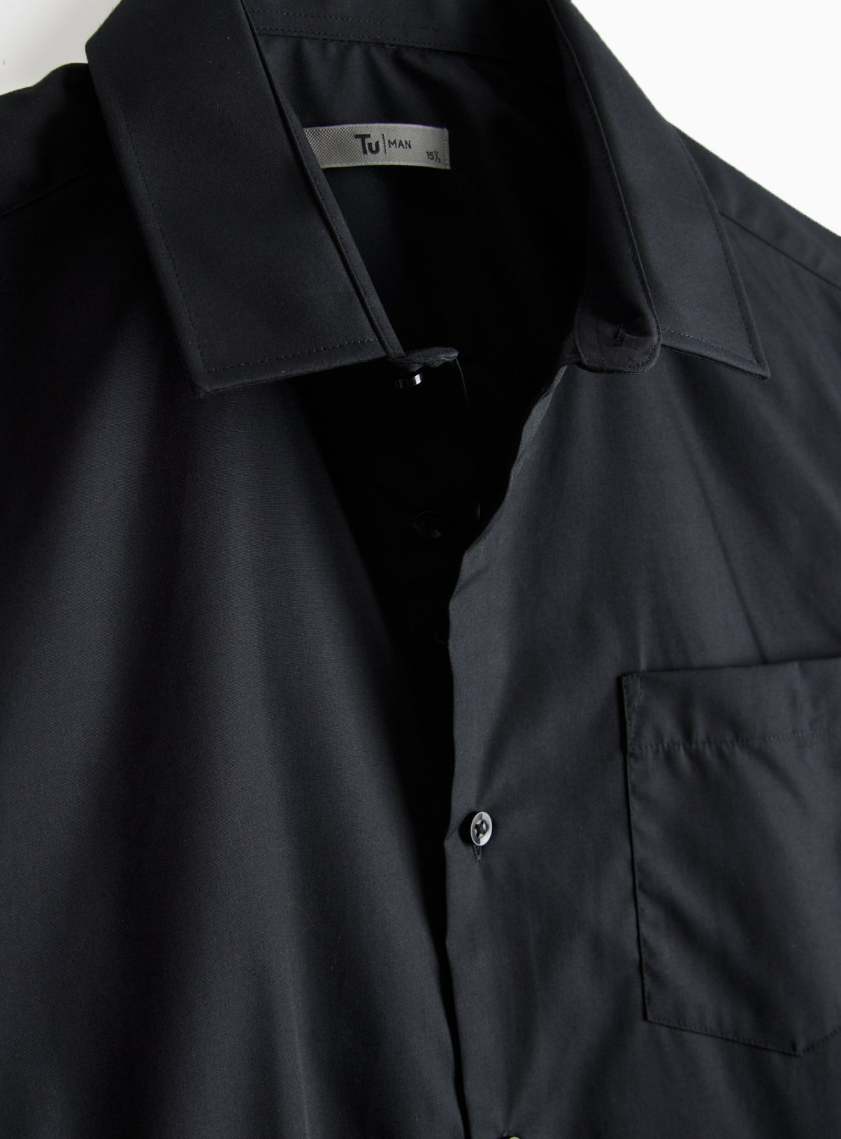 Black Slim Fit Short Sleeve Shirts 2 Pack 16 - Image 4 thumbnail