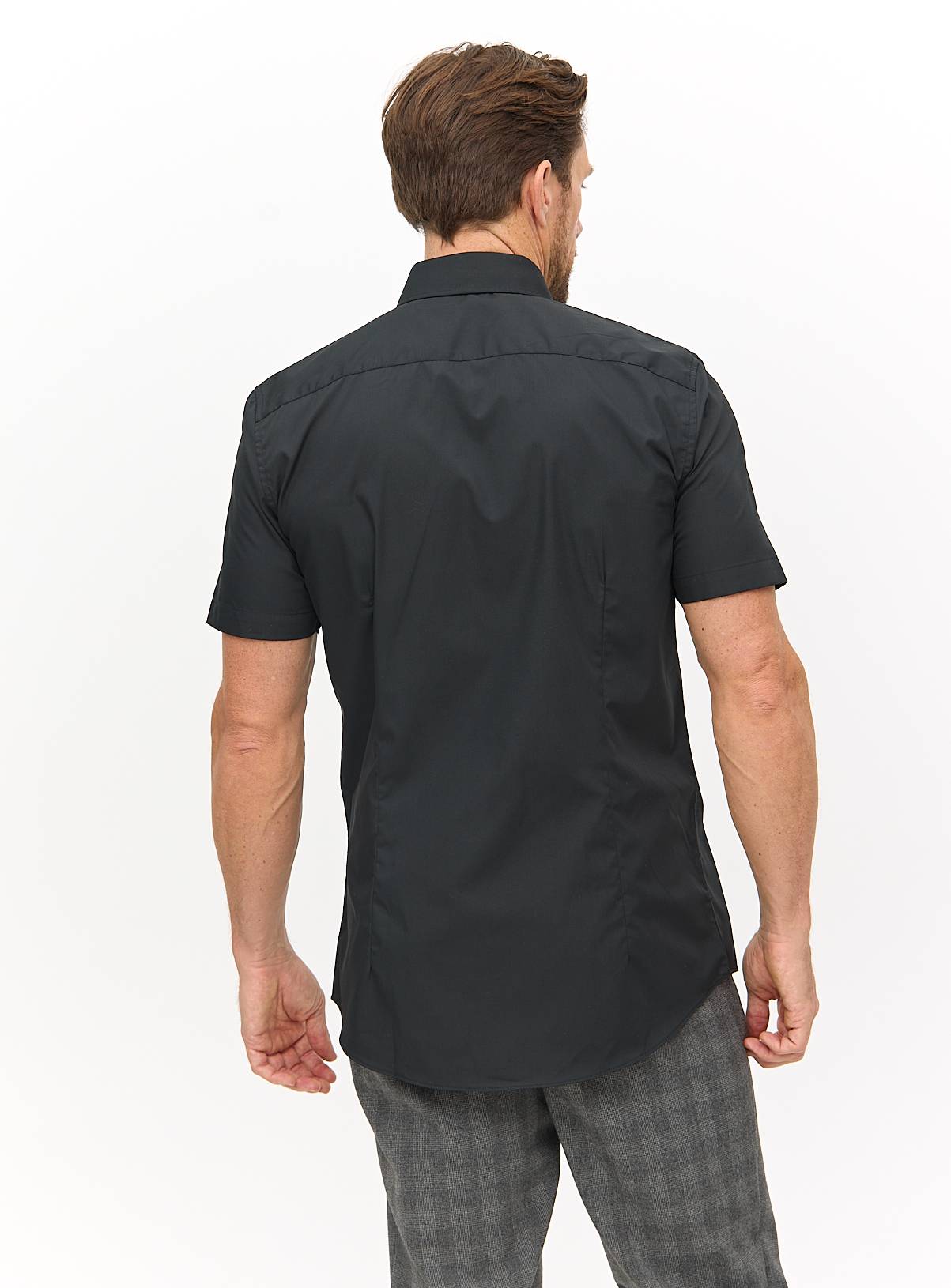 Black Slim Fit Short Sleeve Shirts 2 Pack 16 - Image 5