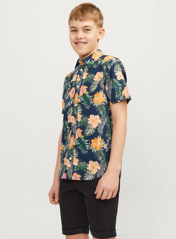 JACK & JONES JUNIOR Chill Printed Short Sleeve Shirt Junior 12 years