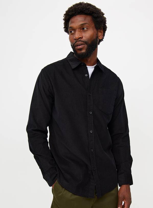 Black Corduroy Shirt L