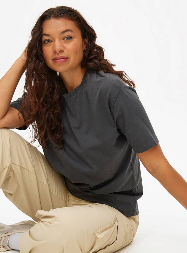 Charcoal Washed Oversized T-Shirt 10