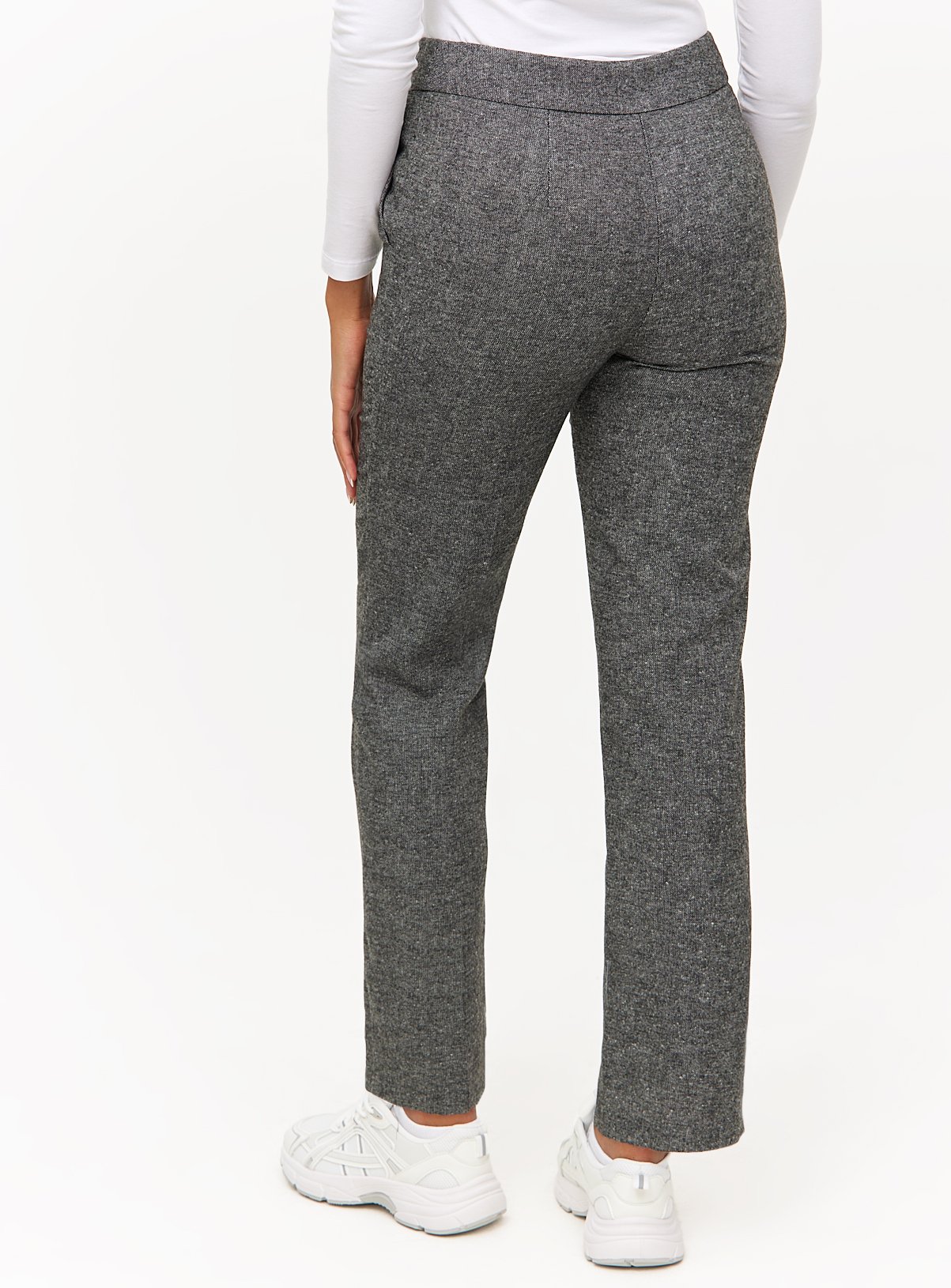 Grey Donegal Straight Leg Coord Trousers 12R - Image 4 thumbnail