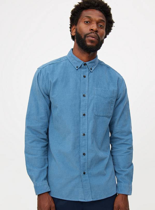 Blue Corduroy Shirt XXXXL