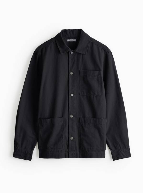 Black Chore Shacket XL