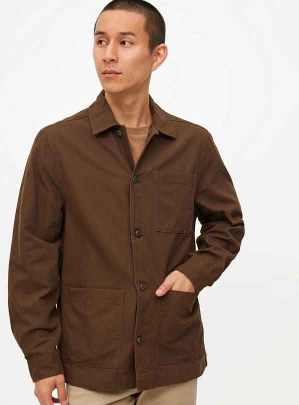 Brown Chore Shacket L