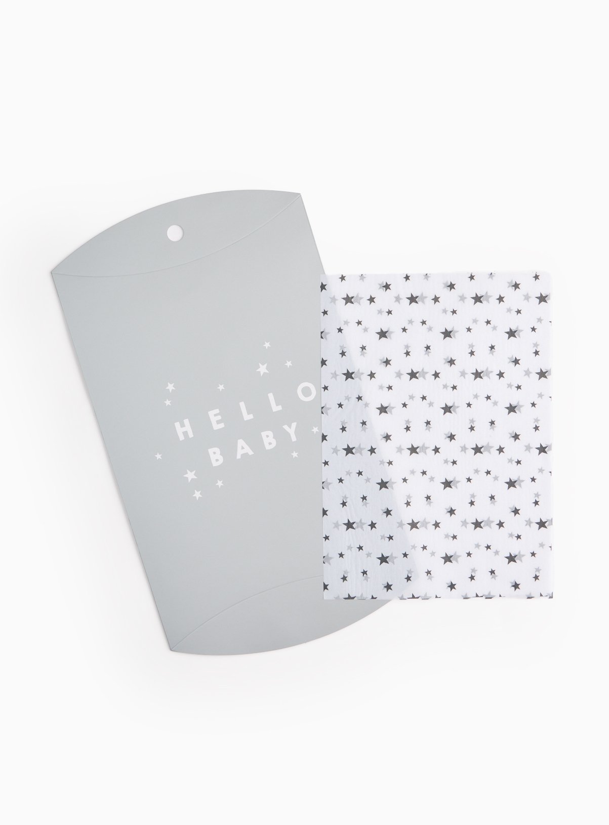 Grey Grey Silver Baby Gift Box & Tissue Wrapping Set One Size - Tu by Sainsbury's