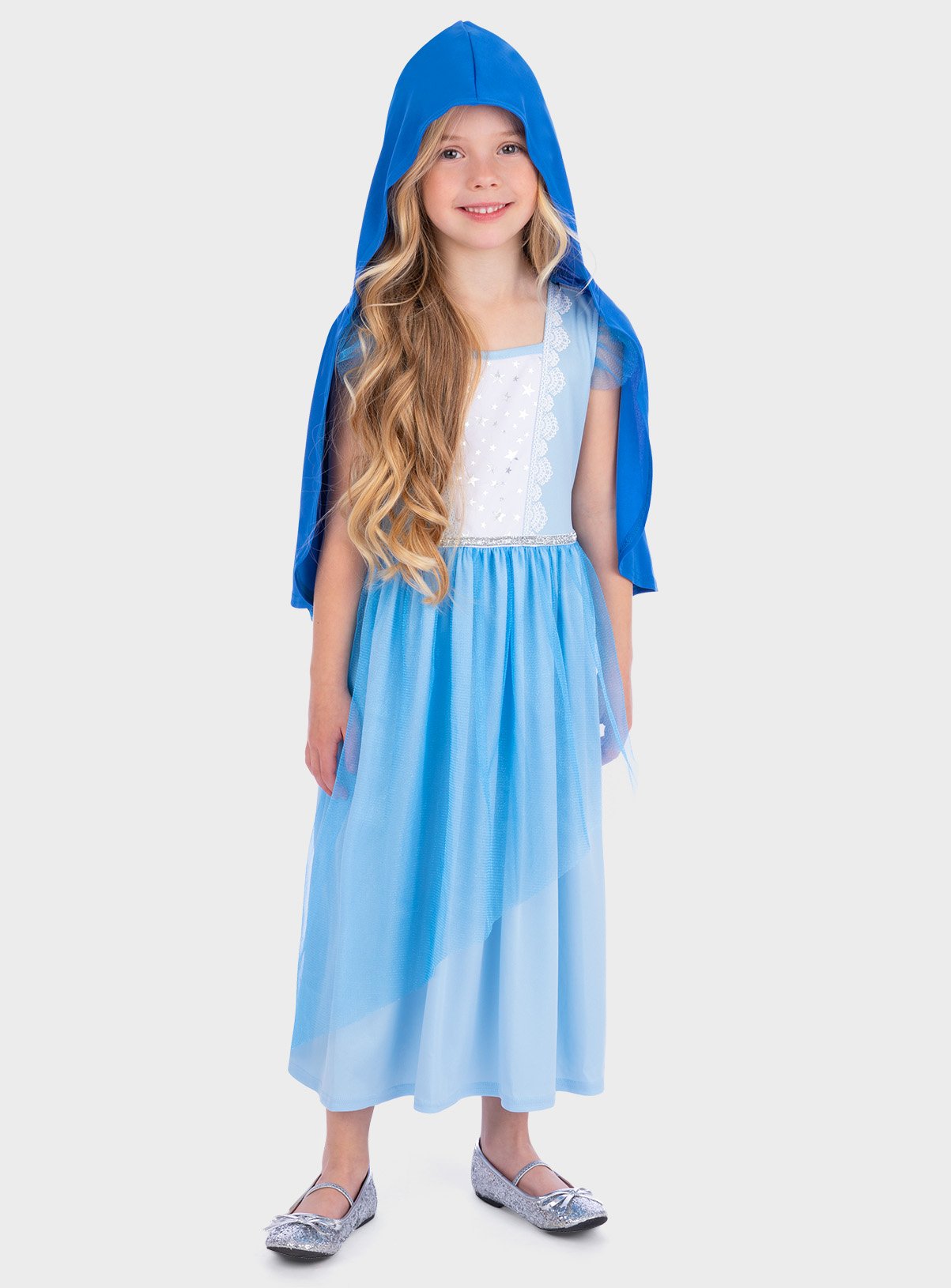 Nativity Mary Fancy Dress Costume 9-10 years - Image 1 thumbnail