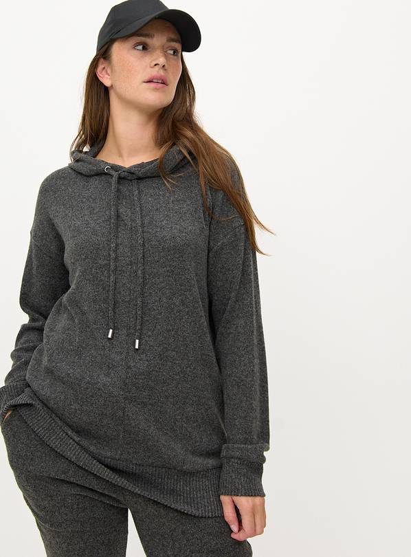 Charcoal Soft Touch Coord Hoodie XXL