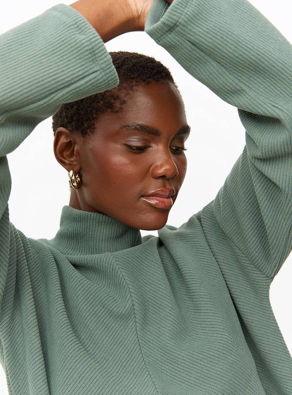 Buy Teal Ribbed Soft Touch High Neck Jumper L Jumpers Tu