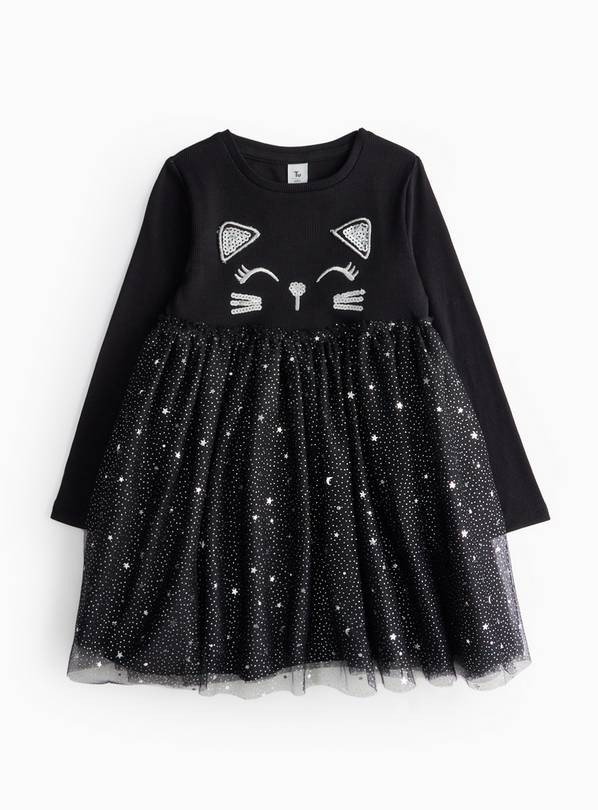 Black Cat Twofer Tutu Dress 3-4 years