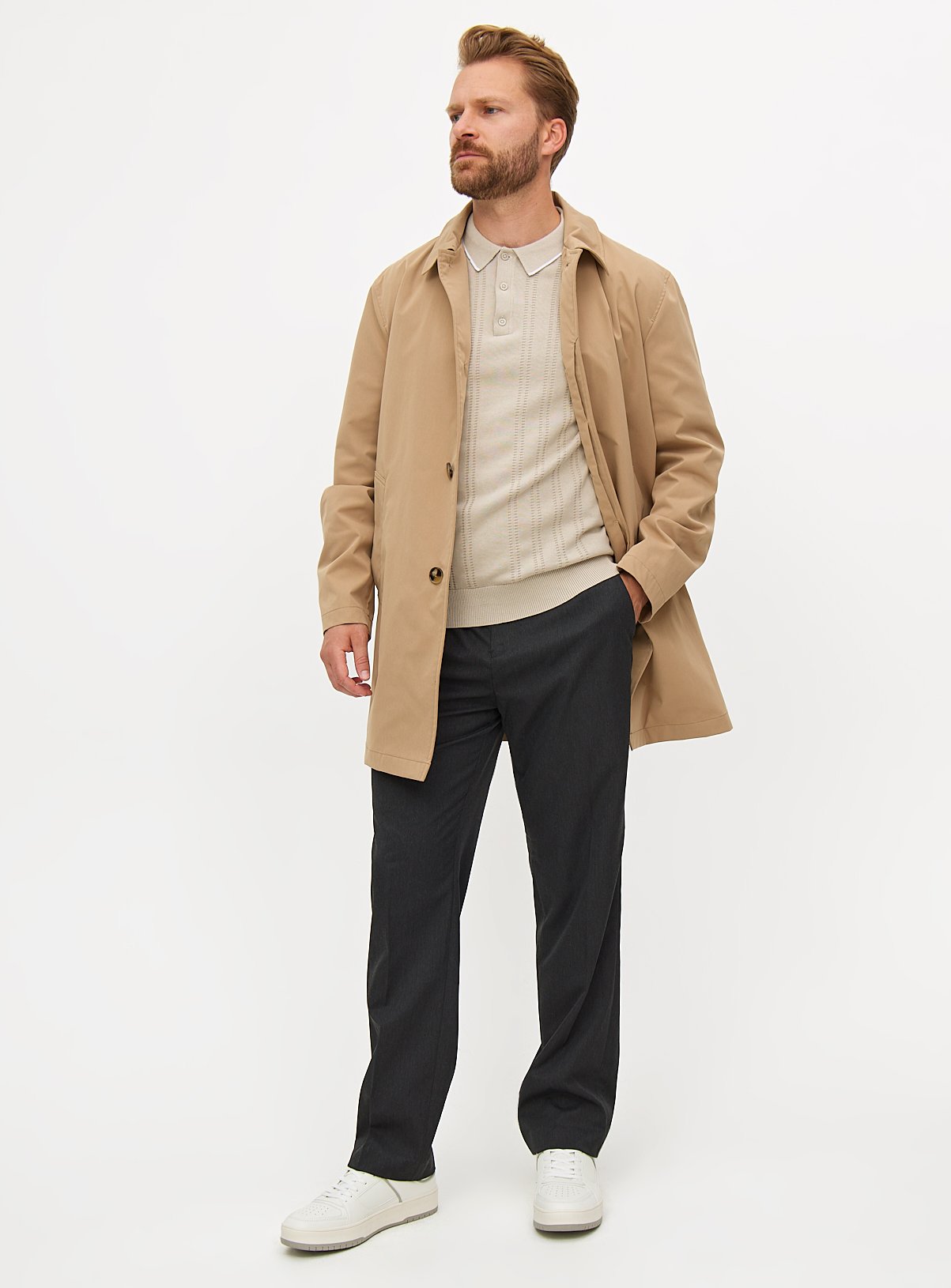 Grey Smart Regular Fit Trousers W44 L29 - Image 2 thumbnail