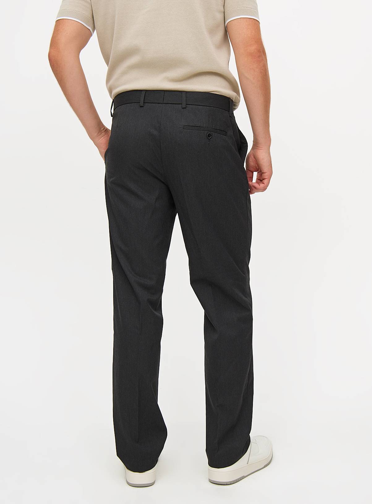 Grey Smart Regular Fit Trousers W44 L29 - Image 5