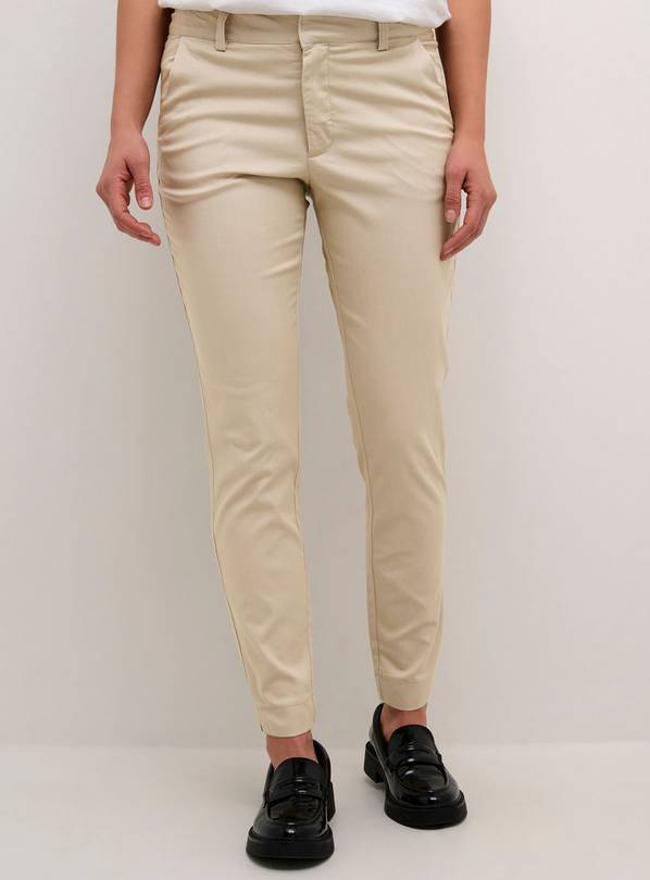 KAFFE Lea 7/8 Chino Trousers Beige 16