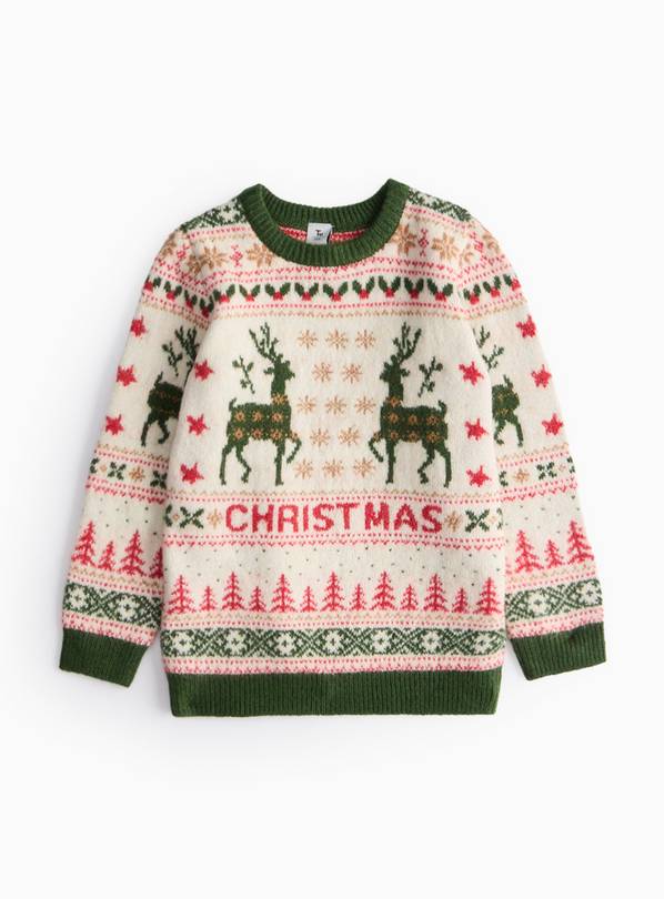 Buy Matching Family Vintage-Style Christmas Knitted Jumper years