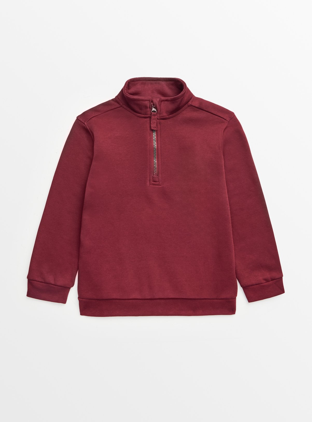 Red Red Quarter Zip Sweatshirt (10 Years) - Tu by Sainsbury's