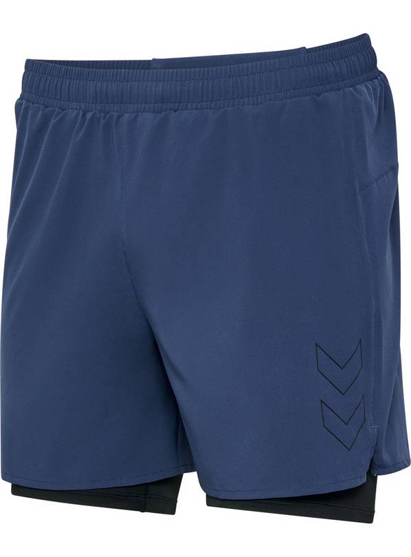 HUMMEL Fast 2 In 1 Shorts Blue M