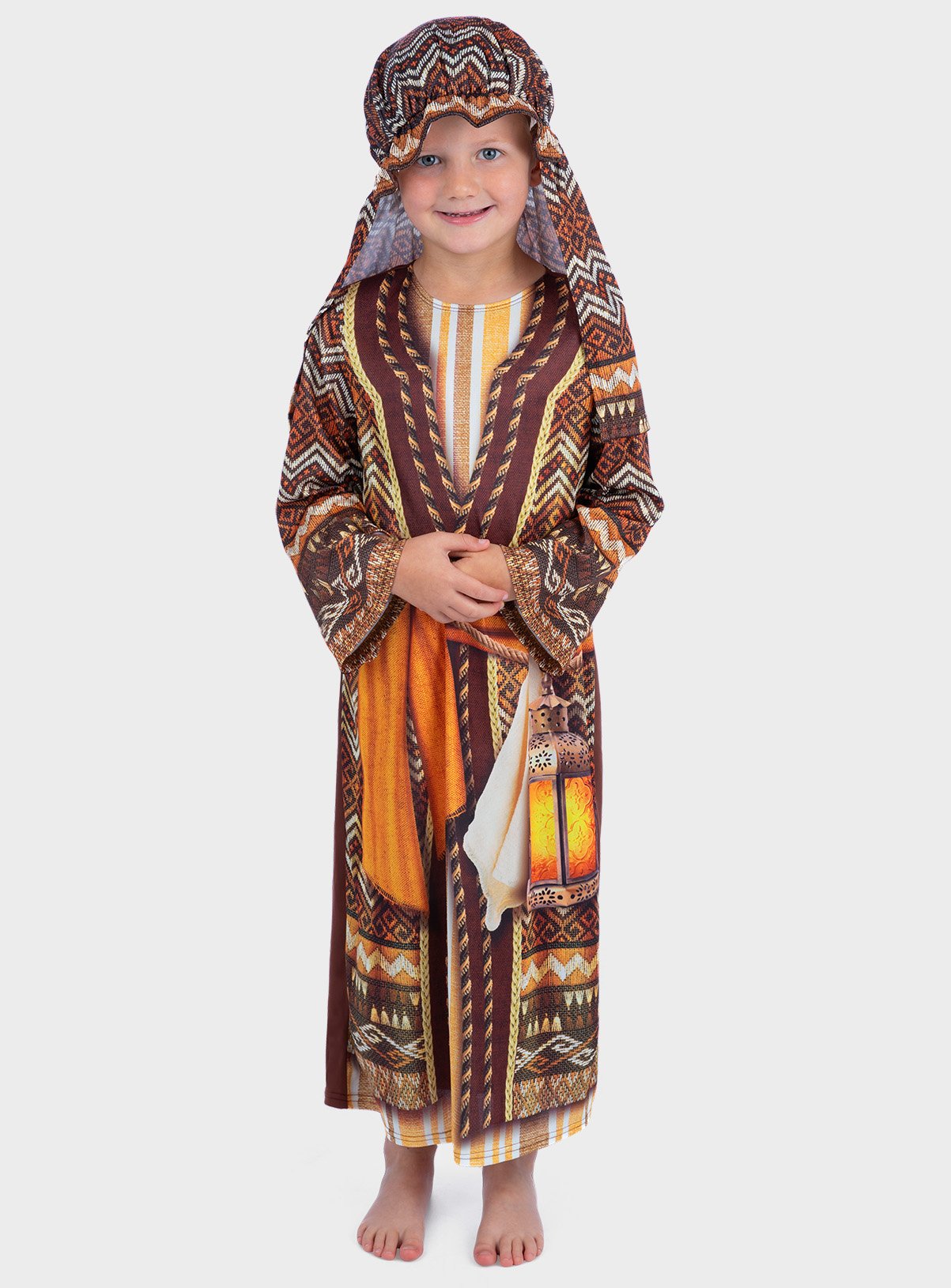 Nativity Christmas Fancy Dress Shepherd Or Inn Keeper Costume 3-4 Years - Image 2 thumbnail
