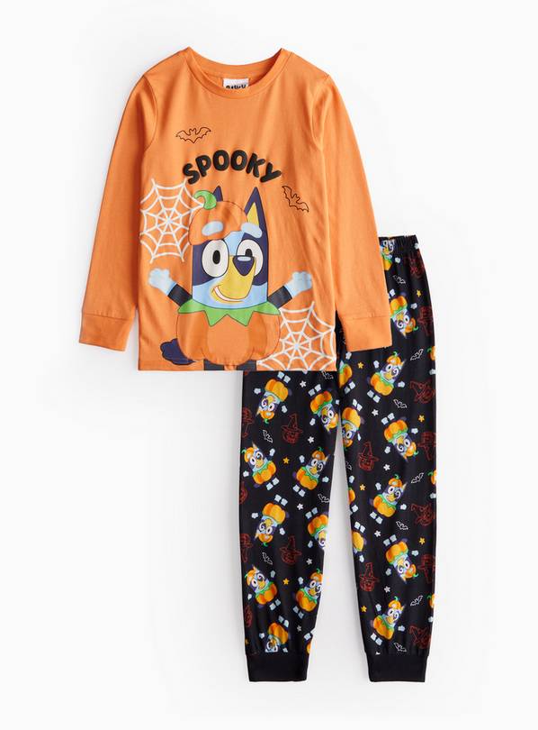 Bluey Halloween Pumpkin Printed Long Sleeve Pyjamas 1-1.5 years