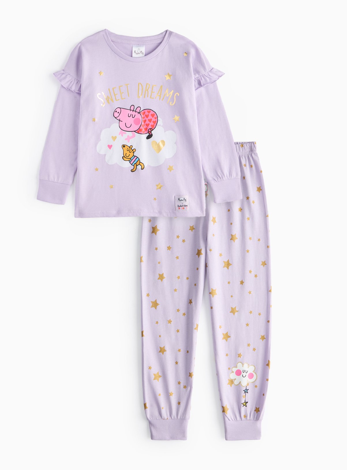 Peppa Pig Purple Pyjama Set 1-1.5 years Lilac Years female