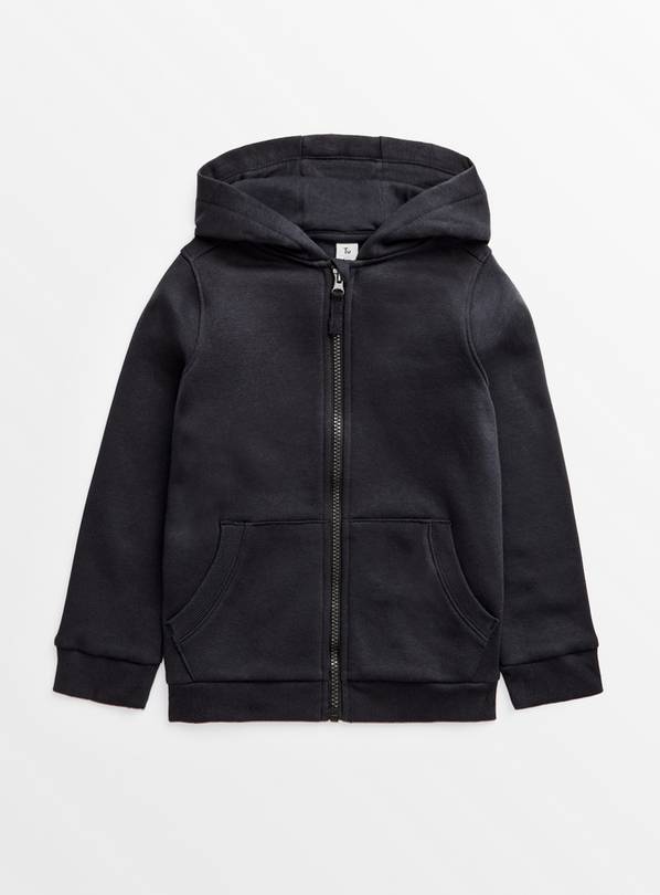 Black Zip-Through Hoodie 13 years